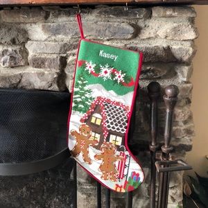 Embroidery Christmas Stocking with name Kasey